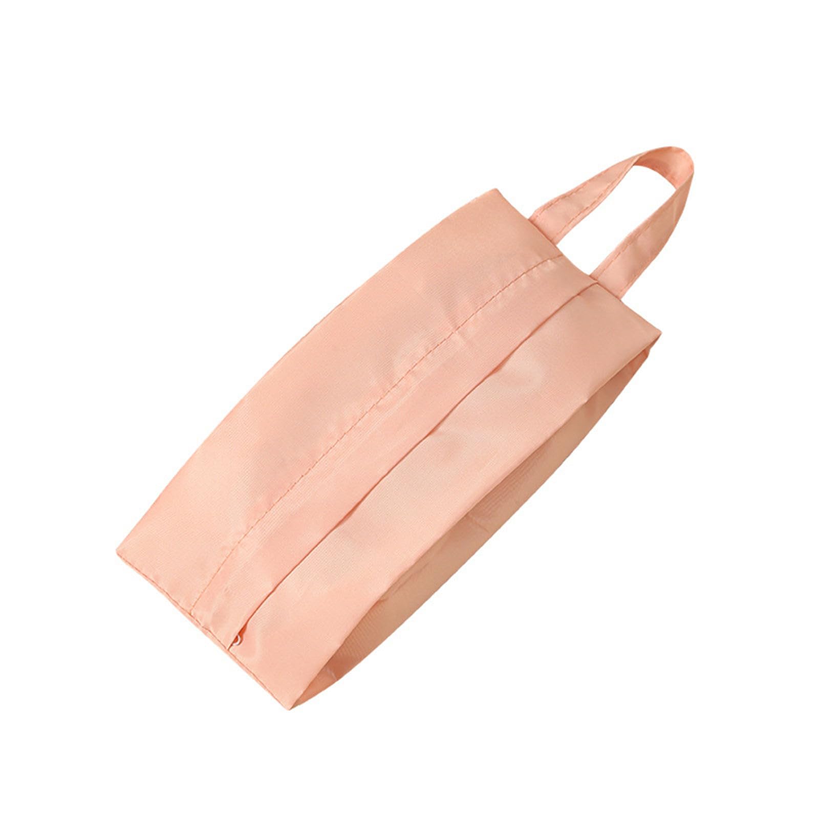 NEWFT Twill Fabric Organiser with Handle Portable Laundry Bag for Underwear Socks Travel Essential Breathable Travel Underwear Organiser