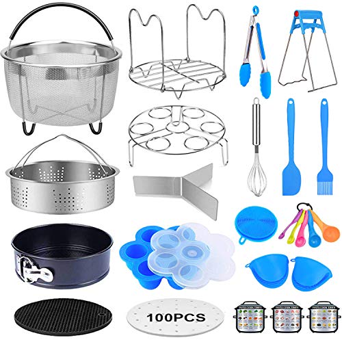 20 Pcs Pressure Cooker Accessories Compatible with 5,6,8 Qt Instant Pot, Steamer Basket