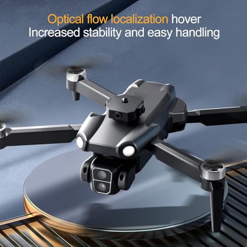 Dilwe Doppelkamera -RC -Drohne mit App, Fernbedienung High Definition -Display Optische Lokalisierung, Hindernisvermeidung, B&uuml;rstenloser Motor f&uuml;r Outdoor mit EIS und eine (3 Batterien)