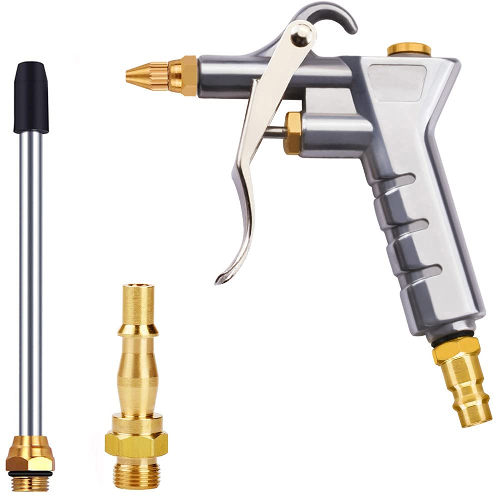 Air Blow Gun,air compressor gun with Blow Nozzle,air tools for compressor,air compressor accessories for Professional Duster Cleaning Tool, 1/4" BSP British & German