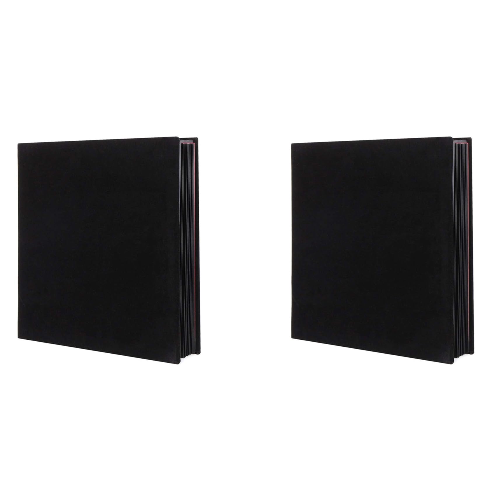 Hndhbfgrt 2X Photo Album Scrapbook Velvet Cover Thick Pages with Protective Film Save Images Permanently,Memory Book