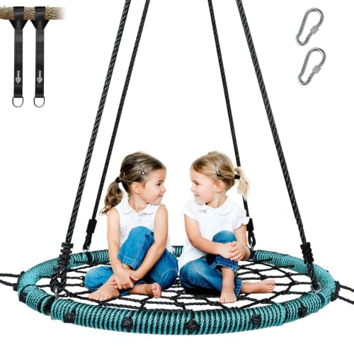 Trekassy 40' Spider Web Saucer Tree Swing for Kids...