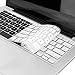 Mosiso Keyboard Cover Compatible MacBook Pro 13/15 Inch(with/without Retina Display,2015 or Older Version), Older MacBook Air 13 Inch (A1466 / A1369, Release 2010-2017), White