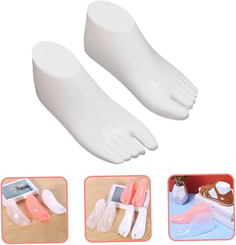 Miniatura 18 de 5 pares de tanga soportes acrílico pie escaparate modelos Shaper soporte Cm zapatos titulares de anillos de exhibición modelo Transparente Colo,Rosa