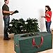Propik Christmas Tree Storage Bag | Fits Up to 9 Ft. Tall Disassembled Tree | 65” X 15” X 30” Holiday Tree Storage Case | Xmas Storage Container with Handles and Sleek Zipper (Green)