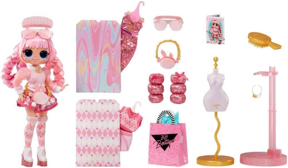 L.O.L. Surprise! OMG Fashion Show Style Edition Larose 10" Fashion Doll w/320+ Transforming & Reversible Outfits Including Accessories, Holiday Toy Playset, Gift for Kids Ages 4 5 6+ & Collectors