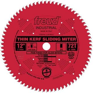 Freud 12" x 72T Thin Kerf Sliding Compound Miter Saw Blade (LU91R012)