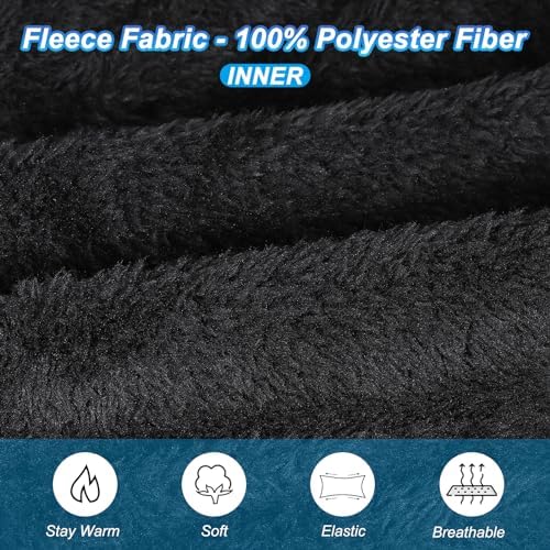 PATIKIL Winter Halswärmer Navy Blau - Winddichter Gesichtsschutz 26x24cm