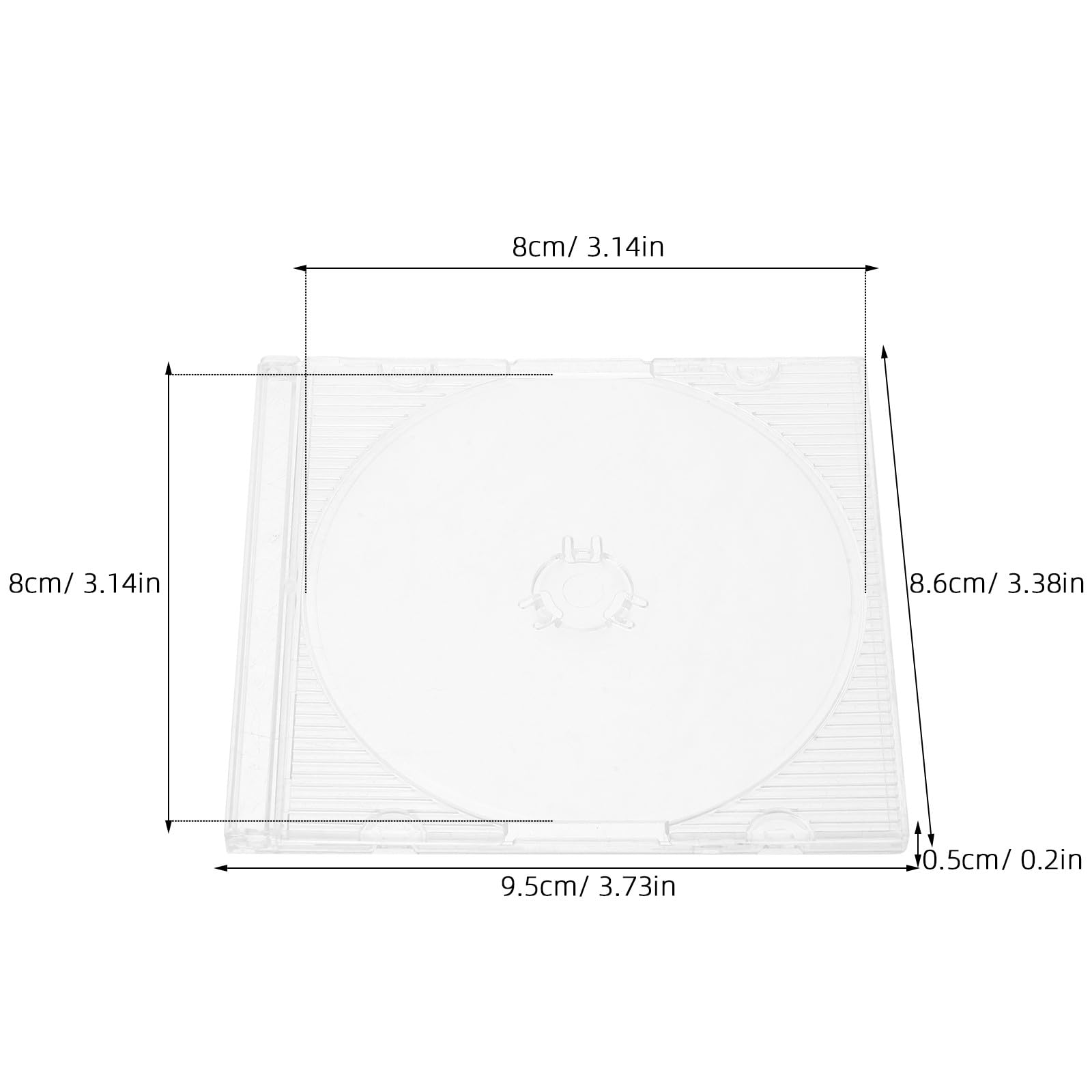 Amazon.co.jp: OSOLADY ミニ8cm CDジュエルケース 20個 - 空の3インチ