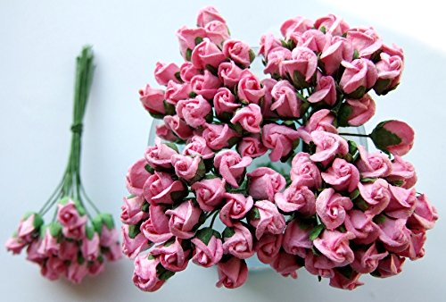 Flores de papel miniaturas para recuerdos de boda y decoración scrapbook personal de 0,5cm
