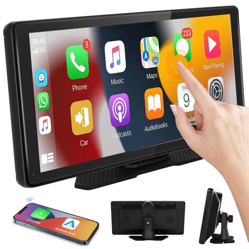 10.36インチのHDポータブルワイヤレスアップルCarPlayカーステレオアンドロイドオートボイスコントロールブルートゥースハンズフリーラジオタッチスクリーンCarPlayスクリーンプレーヤーメディアミラーリンクGPS / FM/AUX 10.36インチのHDポータブルワイヤレスアップルCarPlayカーステレオアンドロイドオートボイスコントロールブルートゥースハンズフリーラジオタッチスクリーンCarPlayスクリーンプレーヤーメディアミラーリンクGPS / FM/AUX