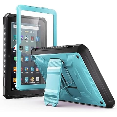 All-New 7in Tablet case Built in Screen Protecto Released in 2022 -DJ&RPPQ Also for 7in Sony NokiaAll-New 7 Tablet Case for Kids -Blue Cover