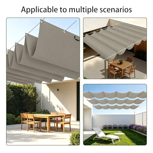 Toile imperméable rétractable 400x580 pour bloquer la pluie et les UV - 3