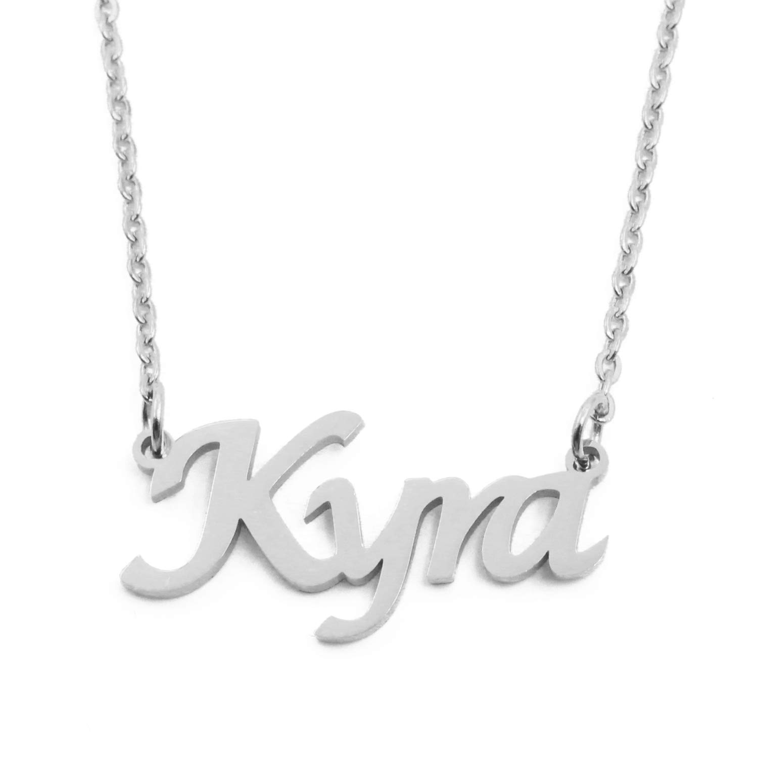 KYRA Custom Name Necklace Personalized - Silver Tone