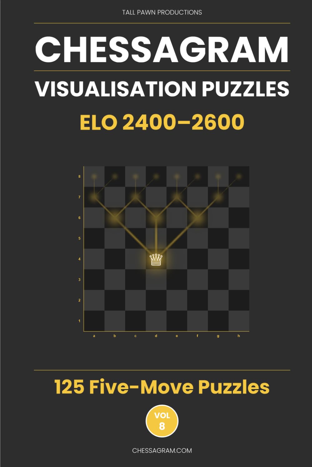 Chessagram: 125 Five-Move Chess Puzzles — Visualisation Training to Sharpen Tactics and Calculation (ELO 2400–2600) (Chessagram Method - 5-Moves - White to Play)