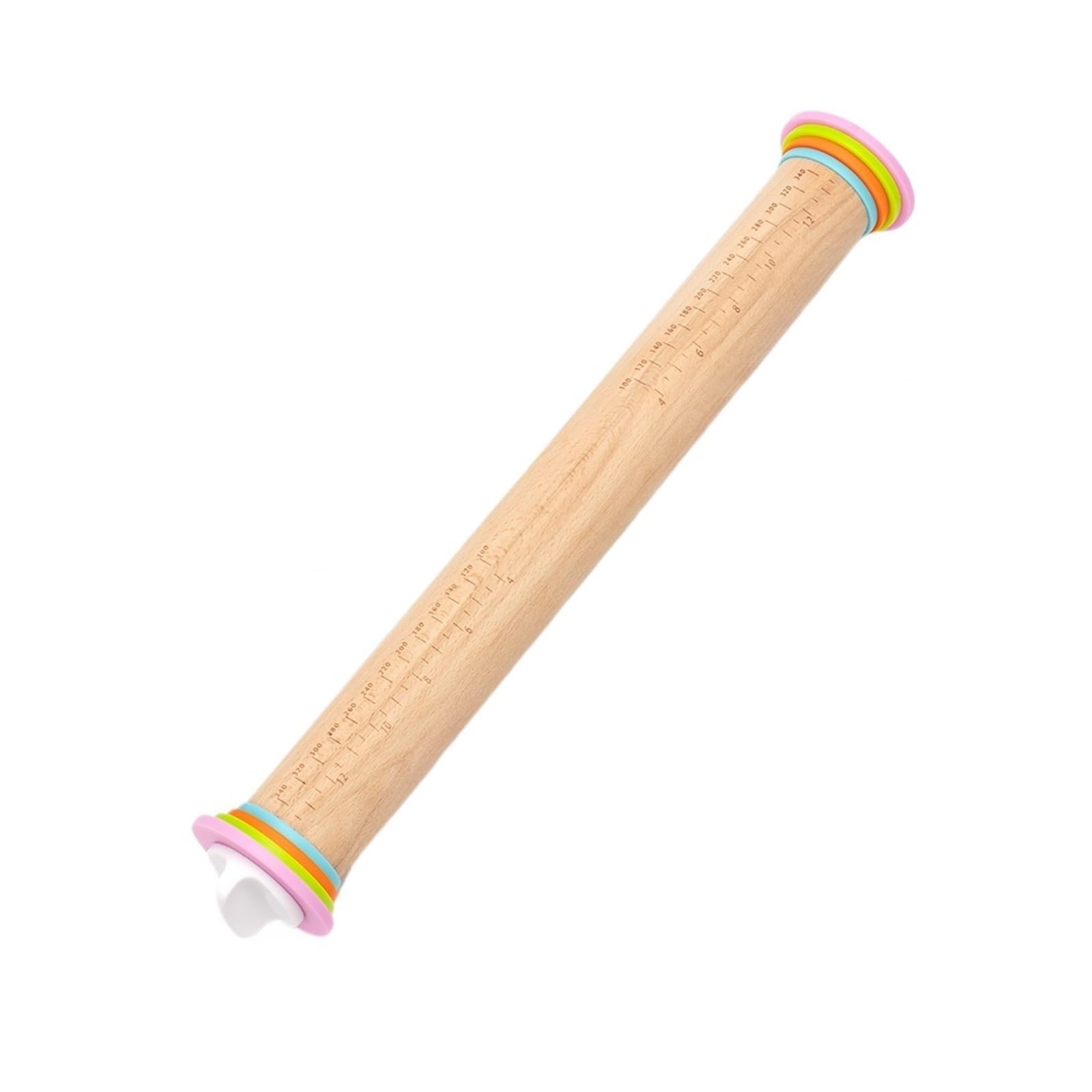 Rodillo de madera ajustable con anillos espesor for hornear pasteles Pizza juego herramienta for(17 inch)