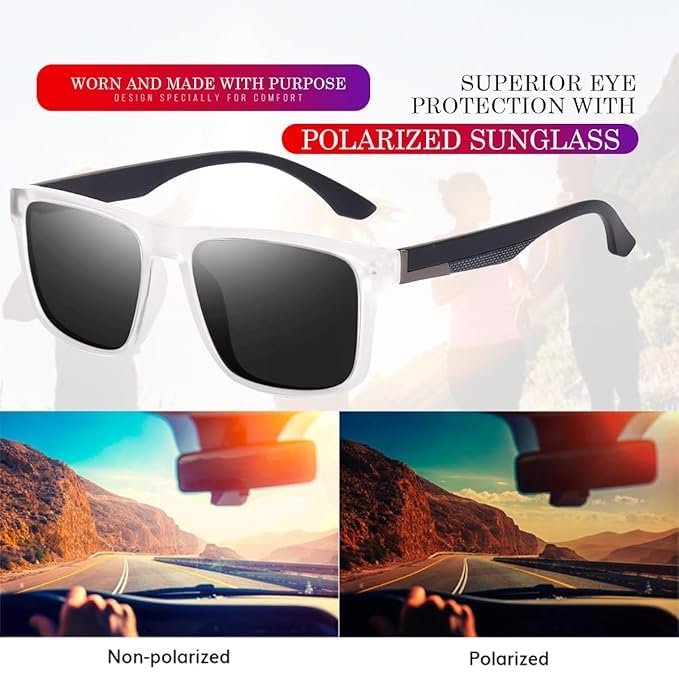 Image of CREEK Trendy Square Metal Rimless Sunglasses for Men Women Retro Sun Glasses Luxury Classic Shades