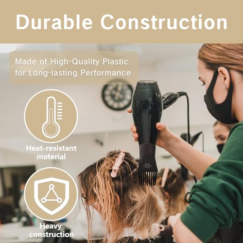 BRBASAP Universal Blow Dryer Comb Attachment Hair Styling Tools and Accessories Fits All Dryers Hair Care Products Concentrator Nozzle for Salon Styling Replacement Nozzle Comb for Diameter