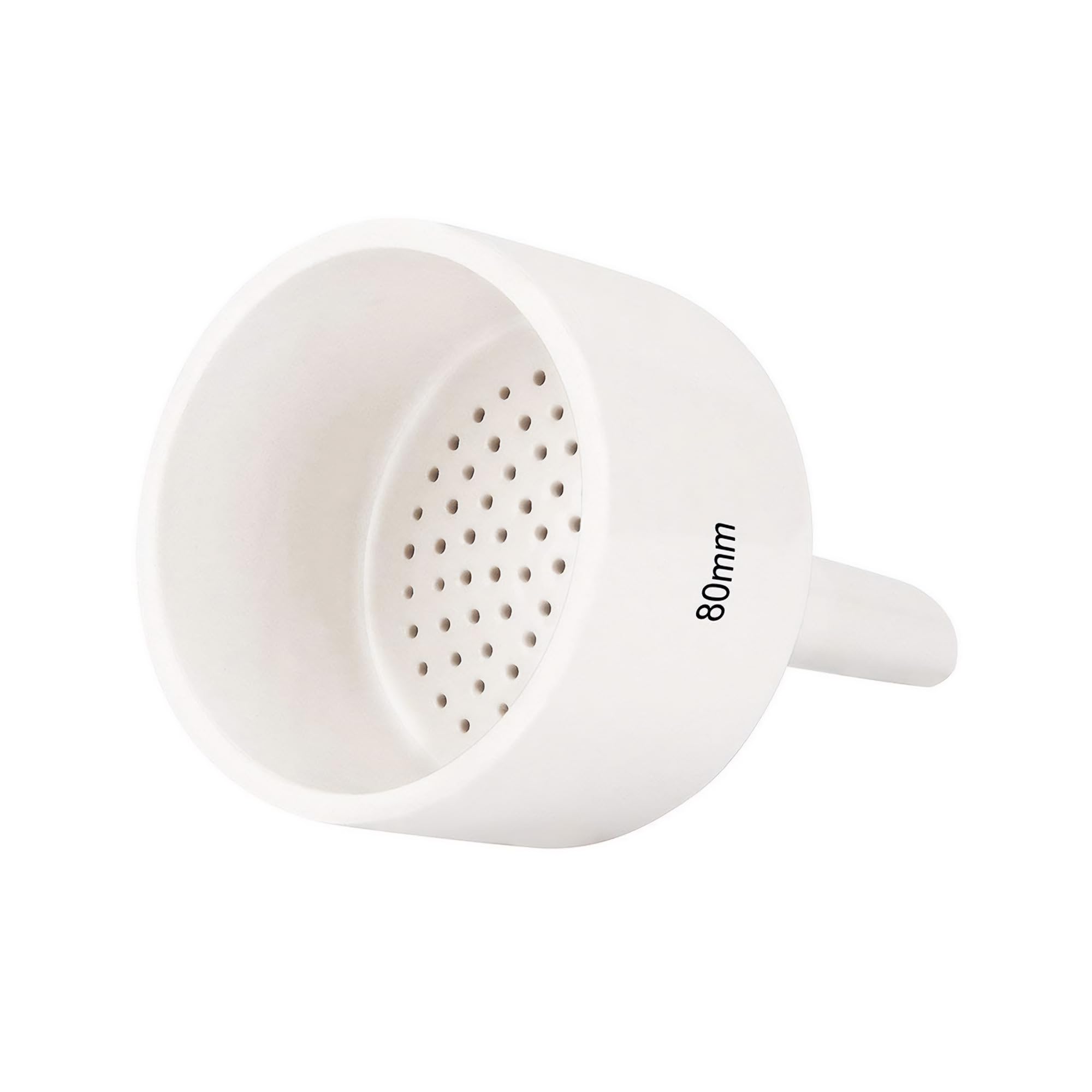 King Mariot Medical Equipments Porcelain Buchner Funnels | 80mm | Perforated Filter Dise | Glazed | 80mm Diameter
