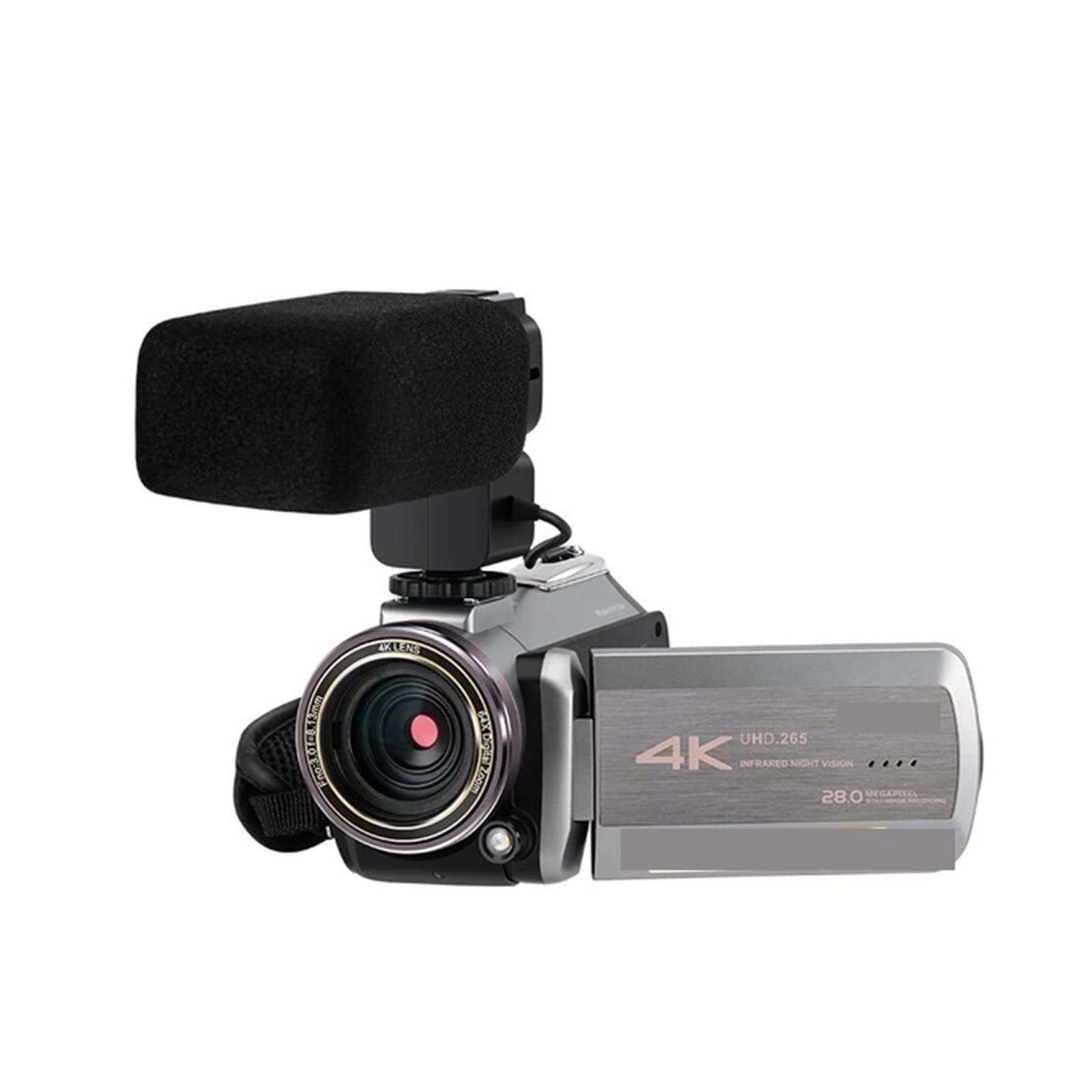 CVFRDD Vlog Camera Camcorder 4K Professional 64X Digital Zoom IR Night Vision For Blogger Video Filming(Bundle A)