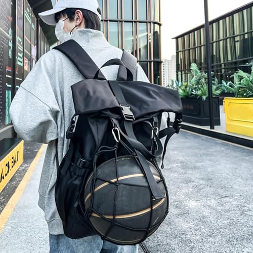 Mochila de bolsa de baloncesto grande con compartimento para fútbol 3
