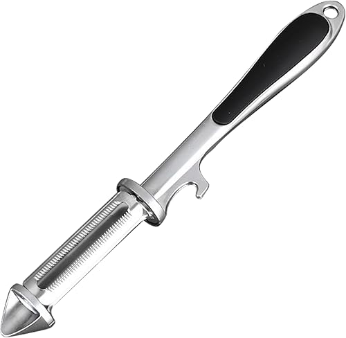 Pelador de verduras todo en uno, pelador de verduras, 5 en 1, mango ergonómico antideslizante, pelador de aleación de zinc, lavable de grado