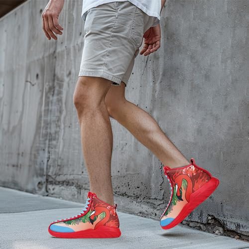 Image of Soulsfeng Men's Walking Shoes High Top Sneakers Fashion Tennis Sport Fitness Cross Trainers Running Shoes for Men