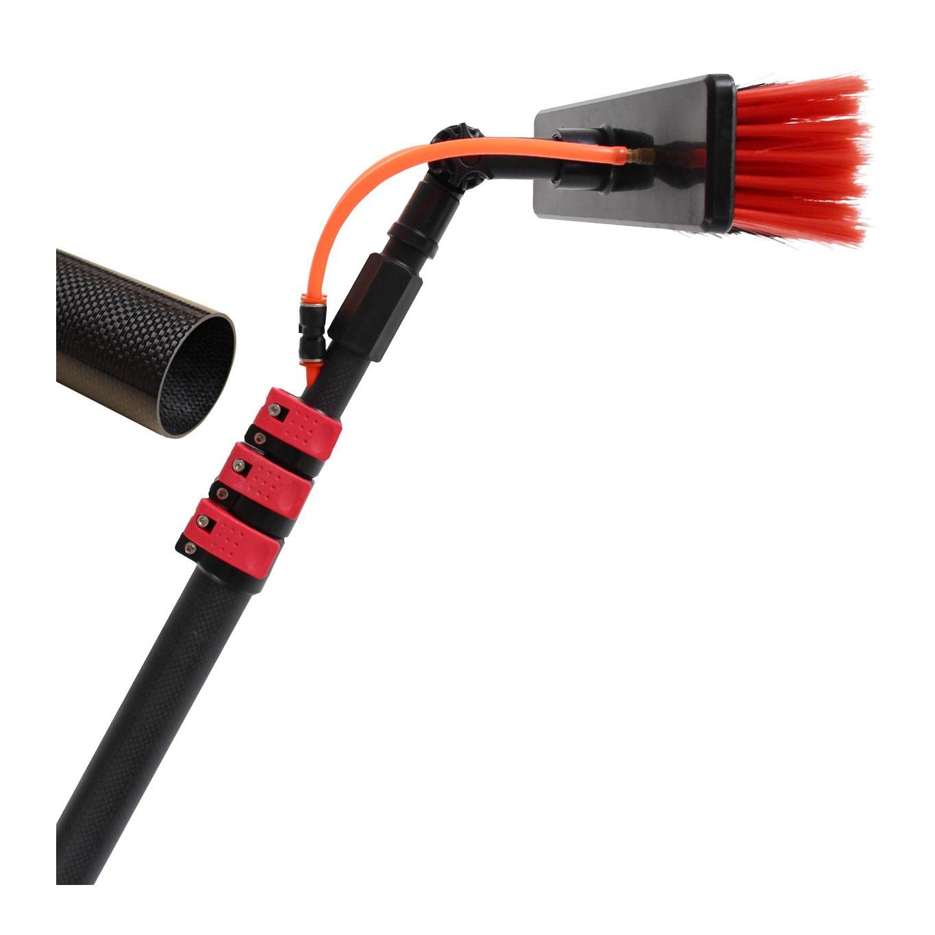 Spazzola rotante a 180°, strumento di pulizia estensibile per pannelli solari e finestre da tetto della serra, versatile, ecologico, efficiente, facile da usare, perfetto per casa e giardino