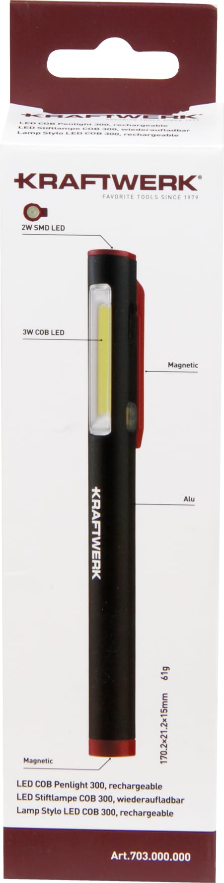 STAHLWILLE 13132 LED staaflamp, zwart, 130 lm 77490014 (zaklamp, staaflamp, penlight, LED-penlight, LED-zaklamp, LED-zaklamp, led-penlamp