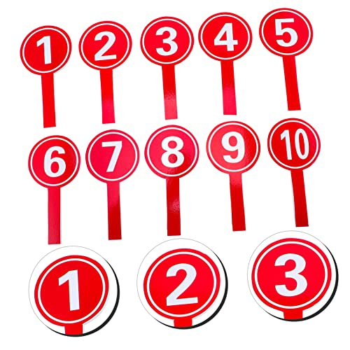 GANAZONO 10 piezas Paddles para puntaje Cornhole rojo miniatura 5