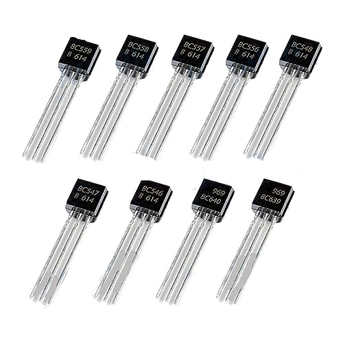 WHWRCADV 5 Pcs BC639 BC640 BC546B BC547B BC548B BC556B BC557B BC558B BC559B BC546 BC547 BC548 BC556 BC557 BC558 Triode Transistor TO-92(BC557B)
