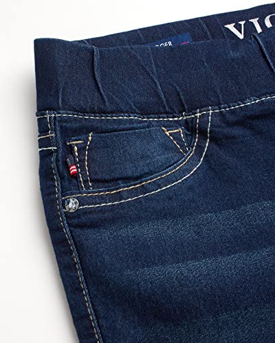 Vigoss Girls' Jeggings - Pull On Super Stretch Denim Skinny Jeans For Girls (2T-16), Size 16, Blueberry Cream #TOP2