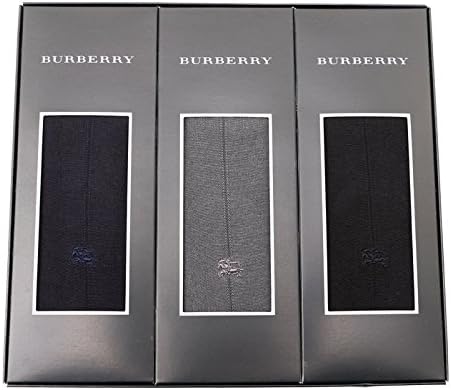 Amazon Co Jp 靴下3点セット ギフト バーバリー Burberry ブラック ネイビー グレー系 レディース ファッション