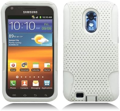 Aimo Wireless SAMD710PCPA018 Hybrid Armor Cheeze Case for Samsung Galaxy S2/Epic 4G Touch/D710 - Retail Packaging - White