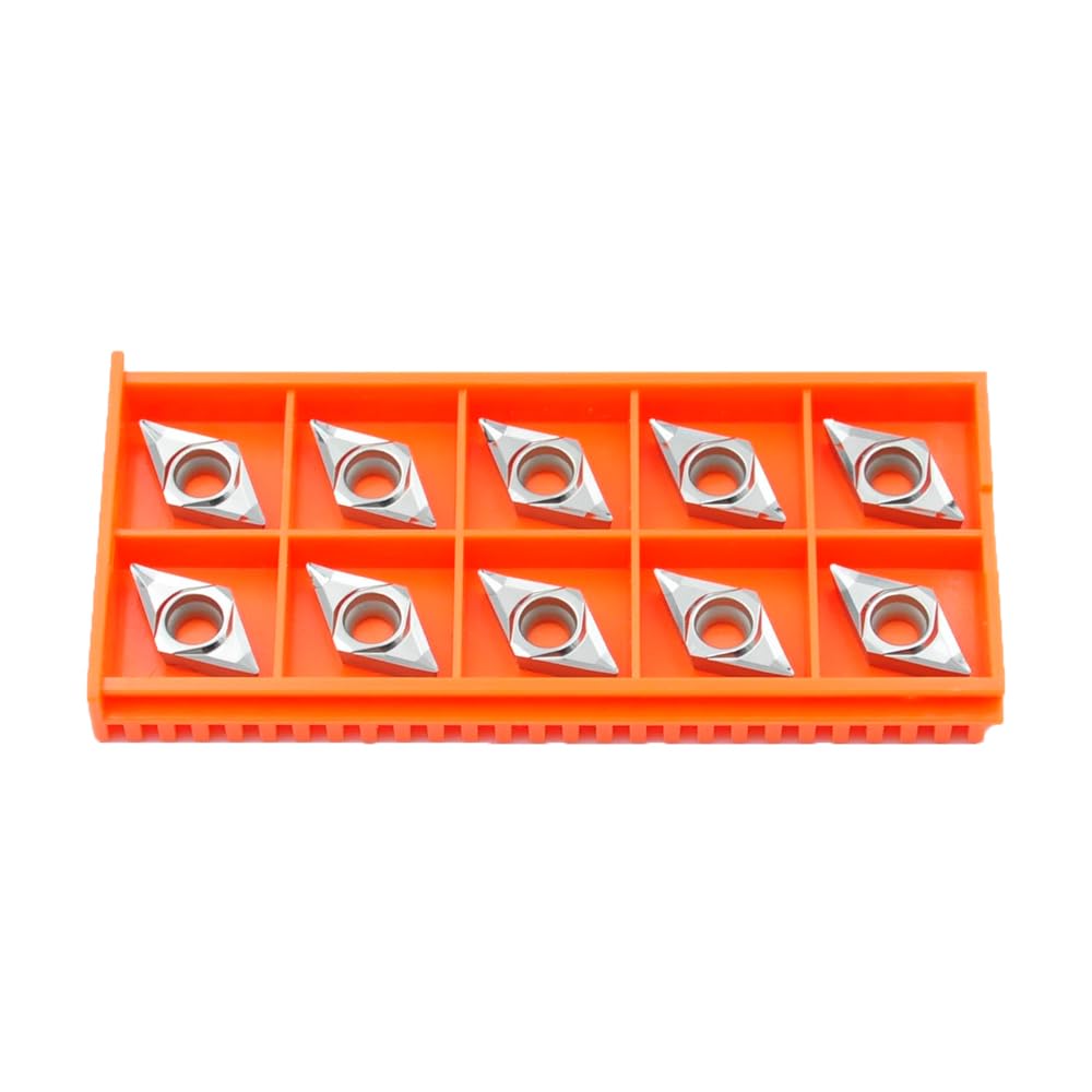 Carbide Inserts for Aluminum DCGT32.51 Dcgt11t304-AL Finish to semi-Finish Machining of Non-Ferrous Metal, 10 PCS
