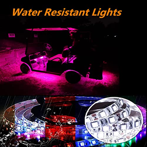 Rolightic Led Lights For Golf Cart, Multi-Color Underbody Lights Waterproof Neon Accent Lighting Kit For 12V-60V Ezgo Yamaha Club Car Etc, Sound Active, Music Sync, Voltage Reducer Included, 16.4Ft #TOP5