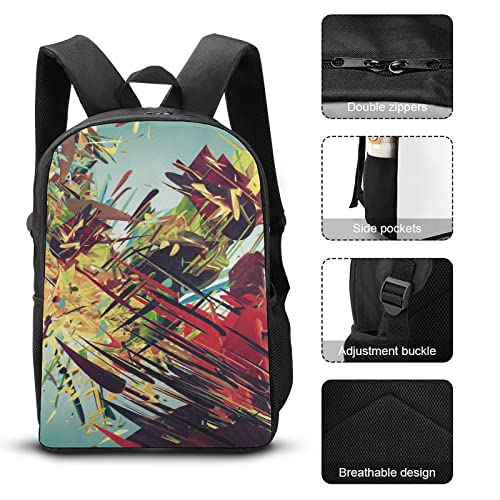 Sac à dos imprimé en 3D aux couleurs vives pour écoliers - 7