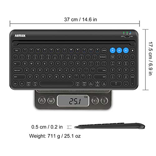 Arteck HB206-2 Wireless Bluetooth Keyboard thumb #5