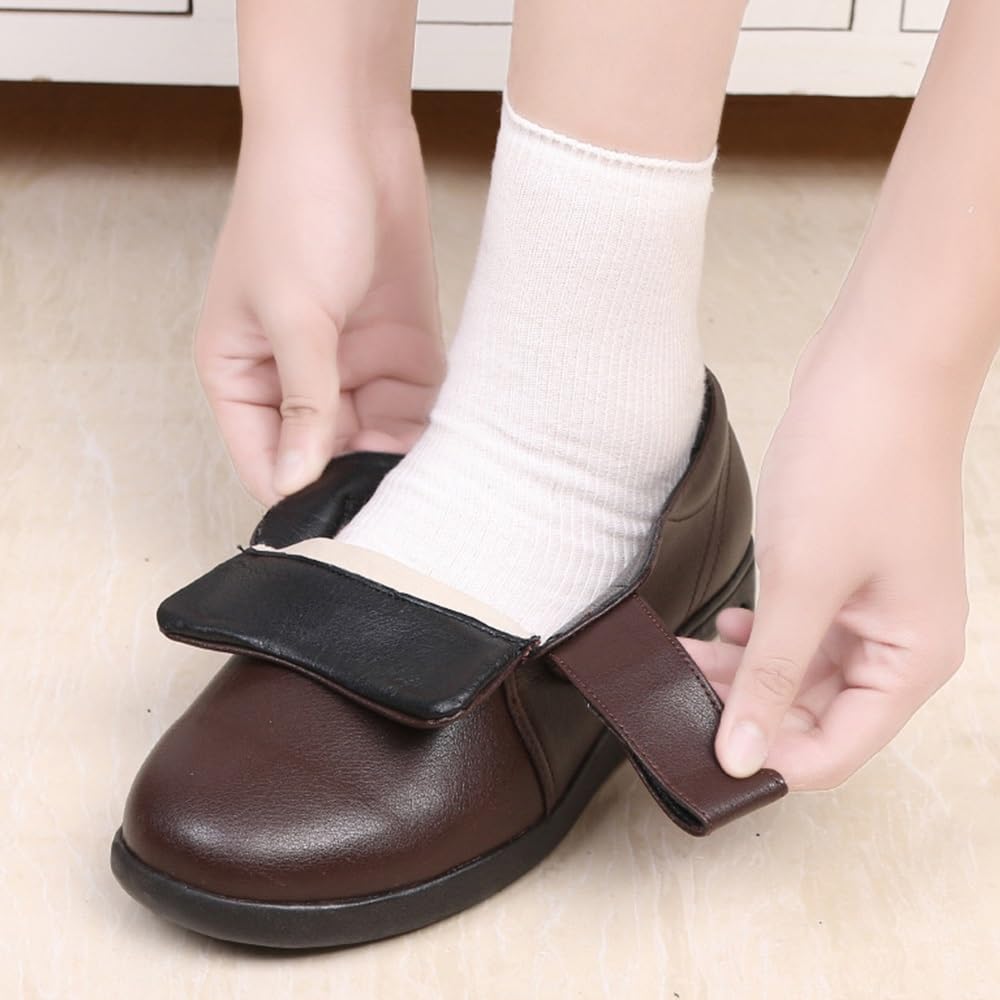 Buty Ortopedyczne Do Chodzenia Dla Kobiet O Szerokiej Szerokości, Pianka Z Pamięcią Kształtu Z W Pełni Regulowanymi Zapięciami, Chodzenie Ortopedyczne Obrzęk Opuchnięte Stopy Zapalenie Stawów