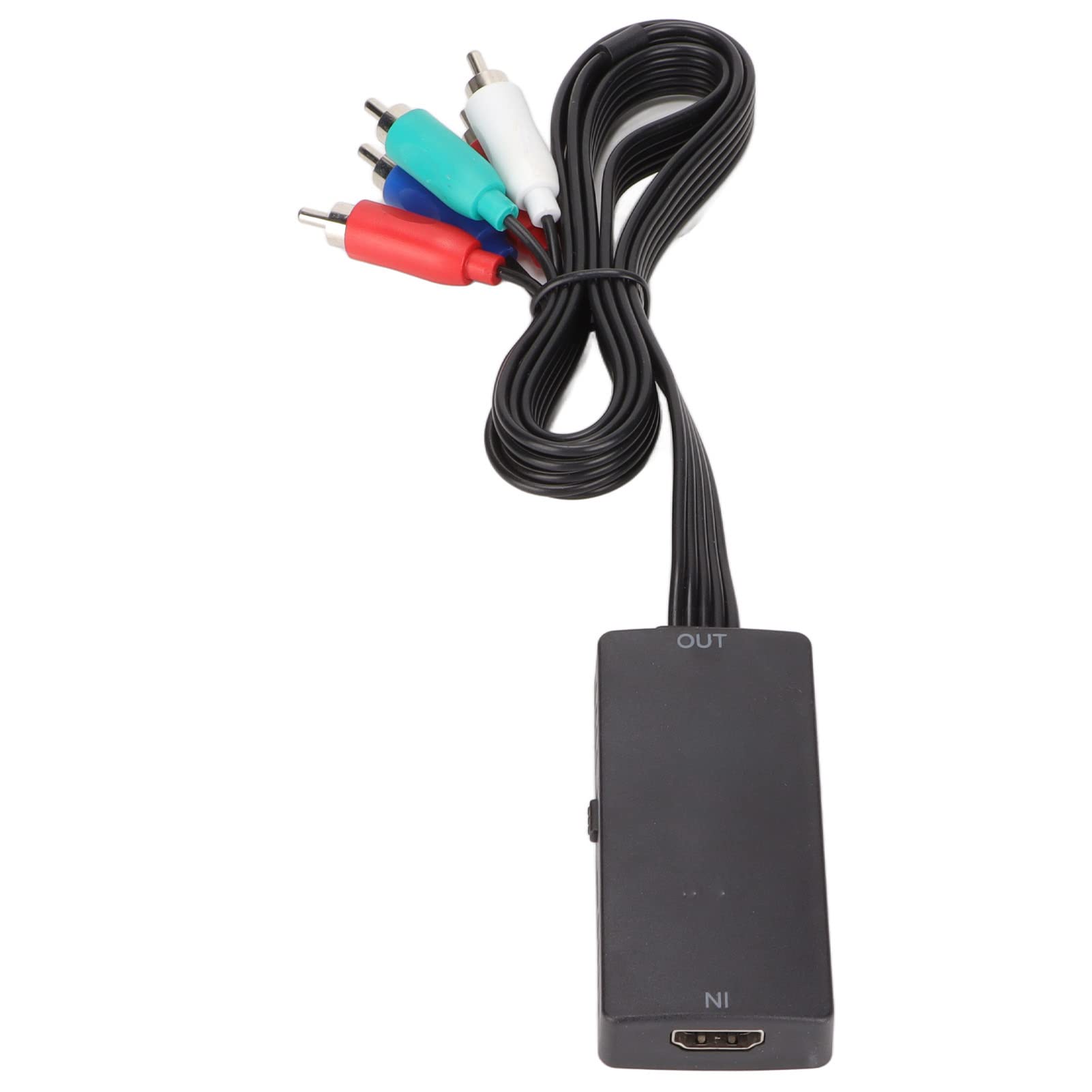 ASHATA Convertidor HDMI a YPbPr, (HDMI) Interfaz Multimedia HD a Convertidor de Componentes, Adaptador HDMI a Componente de Alta Precisión 1080P, Convertidor Plug and Play para DVD Y PC