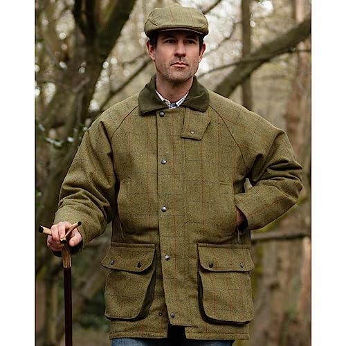 Walker and Hawkes Men's Barlaston Derby Tweed Jacket - Countryside Shooting Jacket for Men with Waterproof Fabric Protector2