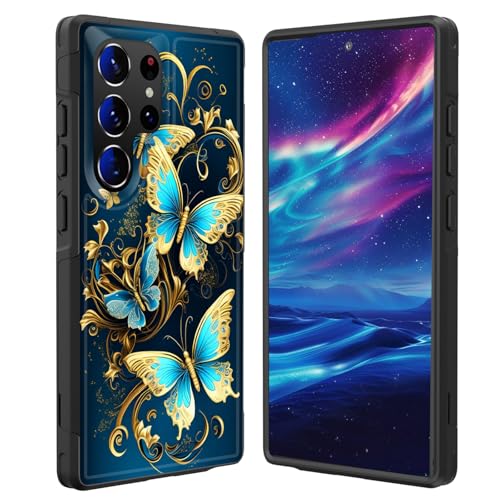 GFEWYTJYJ for Galaxy S26 Ultra Case,[10 FT Military Grade Drop Protection] Non-Slip Heavy Duty Shockproof Phone Case for Samsung Galaxy S26 Ultra 6.9 inch 2026,Beautiful Butterflies - image 1