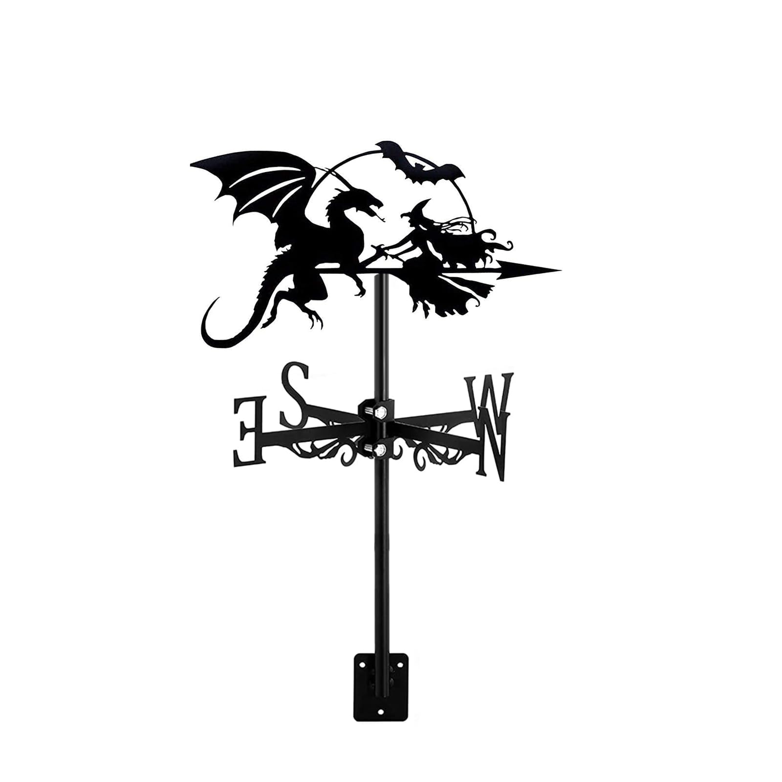 Tiechuiniub Witch & Dragon Weathervane Monster Shape Ornament Wind Vane With Roof Mount Direction Creative Home Decor For Outdoor Farmhouse Yard Garden Gazebo,Sasquatch