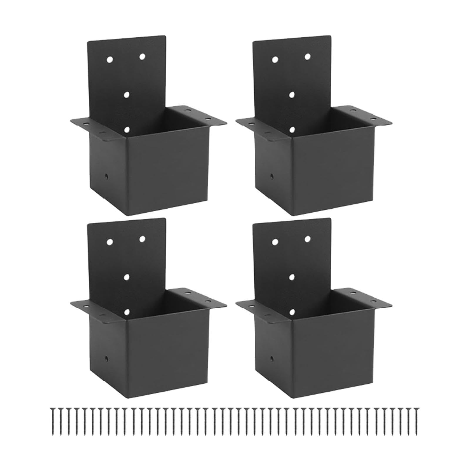 Kit de fixation pergola 4x4 haute stabilité pour pavillon de jardin extérieur