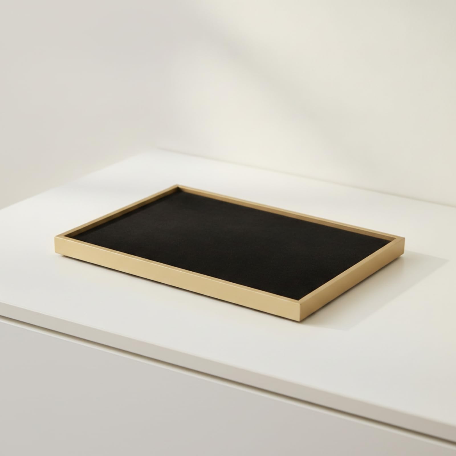 Jiuvaso Plateau à Bijoux Stable, Grand 30 × 40 × 1,5 Cm