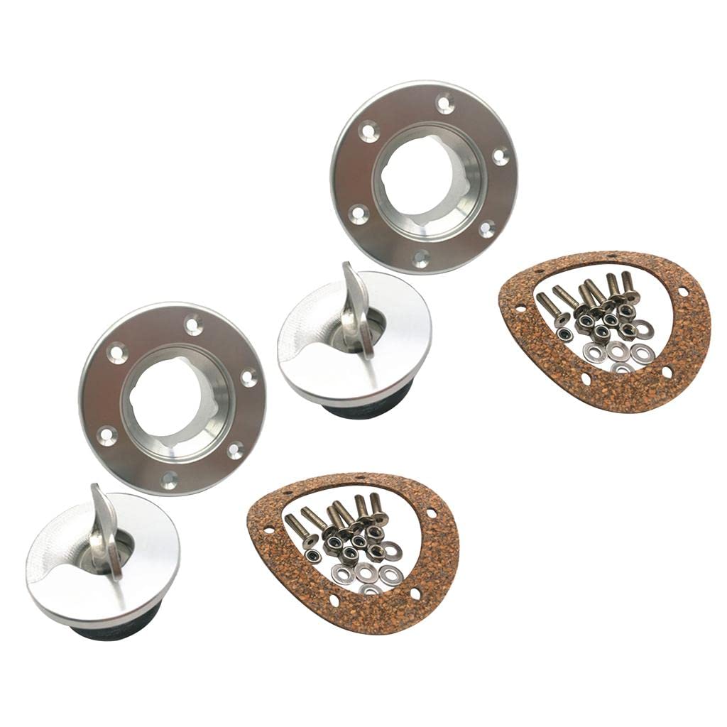 Enakshi® 2 Set Universal Fuel Cell Shell Flush Mount 6 Hole Anodized Billet | Parts & Accessories | Car & Truck Parts | Air Intake & Fuel Delivery | Fuel Tanks