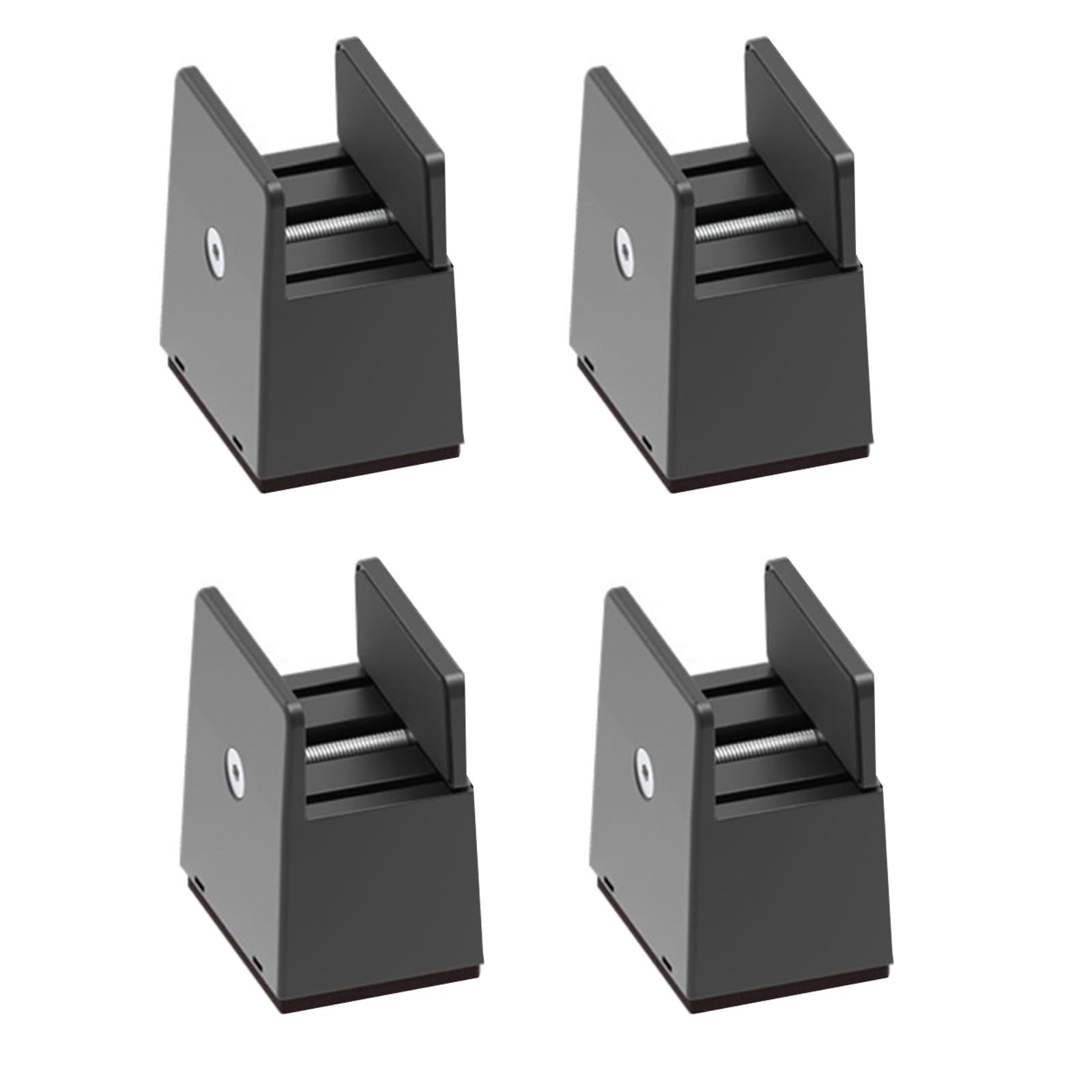 Shyyoulqe Plywood Black 10 To Of 4 Multipurpose 2Inch Bed Risers Furniture Lift Accessory For Sofa Table Chair Desk Use Bed Lifts Risers Set