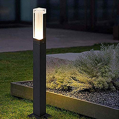 Preisvergleich Produktbild Amkoc LED Pollerleuchte, Einfach Design Außen-Standleuchte, stilvolle Außenbeleuchtung, Outdoor LED Wegeleuchte, Außen-Leuchte, Weg-Beleuchtung, Garten-Lampe Strahler,60cm