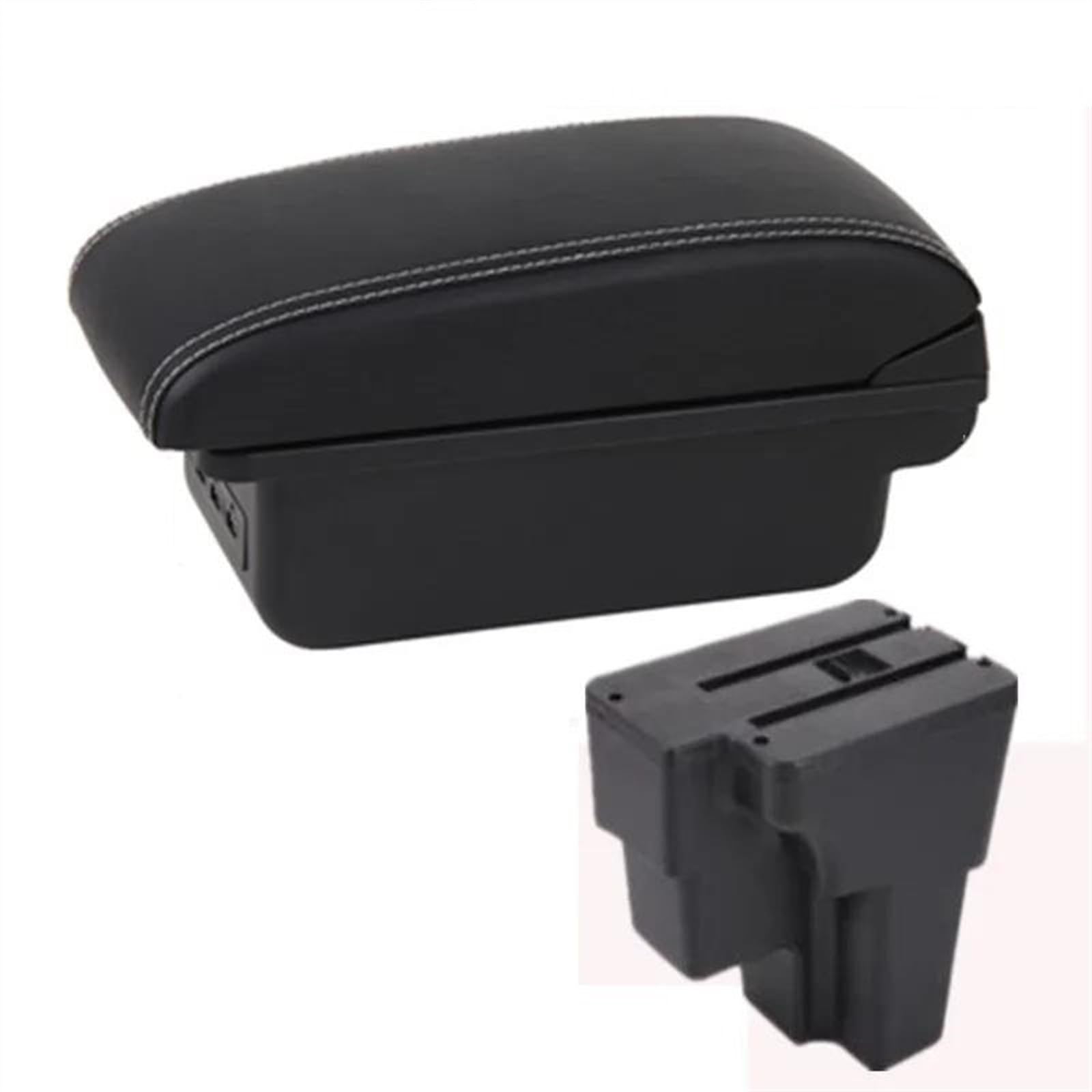 Ysdsls 4 White Line 3Usb Car Armrest Europe South Retrofit Box For Rio Gt For Stonic 2015-2024