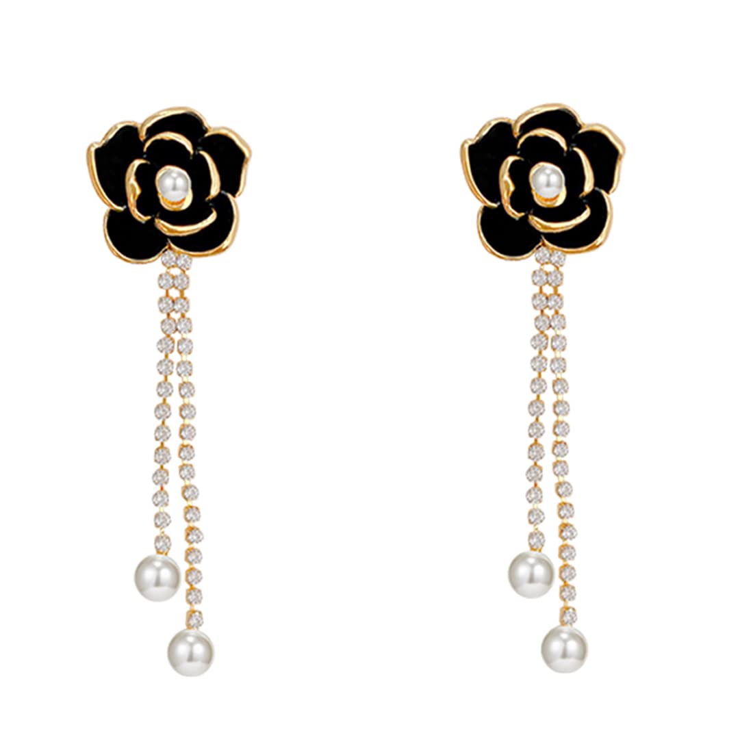 See full amazon price history chart for Yellow Chimes Earrings For Women Black Flower Stud With Linear Chain Hanging Pearl Drop Dangler Earrings For Women and Girls Yellow Chimes Earrings For Women Black Flower Stud With Linear Chain Hanging Pearl Drop Dangler Earrings For Women and Girls (B0B8DGG5XJ) Amazon Price History, Amazon Price Tracker